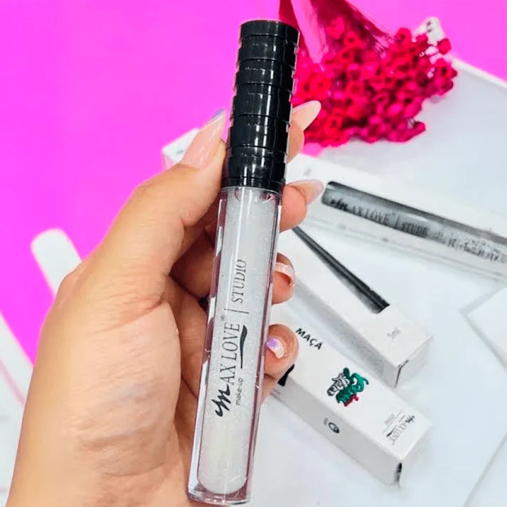 Apple Moisturizing Gloss Lipstick with Mirror Effect, Shimmer and Illuminating Particles – Max Love Color 14 – 5ml